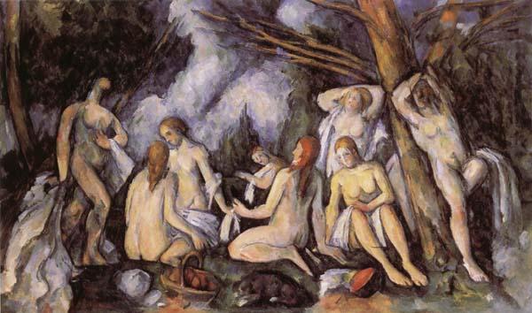 Paul Cezanne The Large Bathers oil painting image